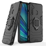 Spazy Case Realme 5 Pro Dual Layer Armor Defender Full Body Protective Back Case Cover Designed Realme 5 Pro - (Black) - Thermoplastic Polyurethane