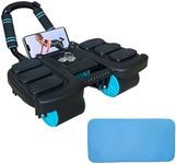 Ab Roller Exercise Wheel Ab Workout Equipment Abdominal wheel roller with Knee Mat - Automatic Rebound with 6 Elbow Supports 4 Wheels Abdominal Trainer Core Strength Training