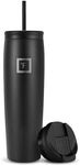 IRON °FLASK Nomad Tumbler - 825 ml, 2 Lids (Straw/Flip), Vacuum Insulated Stainless Steel Bottle, Double Walled, Thermo Coffee Travel Mug, Water Metal Canteen