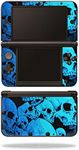 MightySkins Skin Compatible with Nintendo 3DS XL - Blue Skulls | Protective, Durable, and Unique Vinyl Decal wrap Cover | Easy to Apply, Remove, and Change Styles | Made in The USA