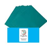 Craftables Teal Vinyl Sheets - Permanent, Adhesive, Glossy & Waterproof | (10) 12" x 12" Sheets- for Crafts, Cricut, Silhouette, Expressions, Cameo, Signs