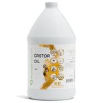 Castor Oil Pure Carrier Oil - Cold Pressed Castor Oil for Essential Oils Mixing Natural Caster Oil, 1 Gallon