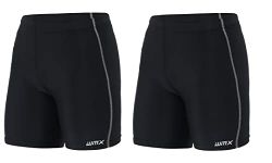 WMX Sport Men's Performance Compression Gym Shorts (L, Black Pack of 2)