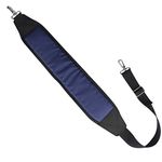 BIG TEETH Golf Bag Shoulder Strap Single Padded Adjustable Universal Replacement with 2 Stainless Metal Hooks Blue&Black