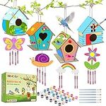 HOLICOLOR 4 Pack Bird House Kits wi