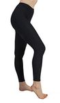 High Waist Womens Leggings - 4 Way Stretch Yoga Pants Workout Leggings - Ankle Length Jeggings for Women, No See-Through Tummy Control Soft Squat Proof Leggings (S-M, Black)