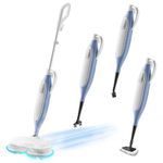 Steam Spin Mop, Floor Scrubber Steam Mop for Hard Floors Deep Cleaning, 2 Washable Mop Pads for Wood Hardwood Laminate Vinyl Tile Marble Floors, Multipurpose Handheld Steam Cleaner, SC1070 by Sandoo