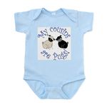 CafePress Pug Cousins Infant Bodysuit - Cute Infant Bodysuit Baby Romper