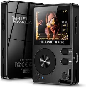 HIFI WALKER H2-128GB MP3 Player Bluetooth 5.2 Hi Res Music Player Flac Digital DSD Lossless Audio Player High Resolution Portable DAP Player, Two-Way Bluetooth, 128GB SD Card+Expandable Memory