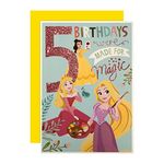 Hallmark Age 5 Birthday Card - Disney Princess Design