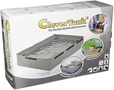 Clever Tank, Portable Rugged and Collapsible Fully Sealed Folding Tank with Amazing Variety of Uses, Large, Gray