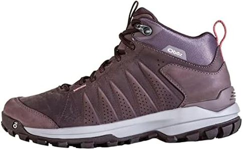 Oboz Sypes Mid Leather B-Dry Hiking Shoe - Women's Peppercorn 7.5 Wide