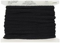 Expo International Alice Classic Woven Braid Trim, 20-Yard, Black