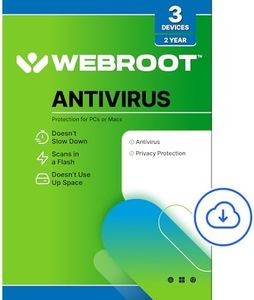 Webroot Antivirus Software 2024 | 3 Device | 2 Year Download for PC/Mac