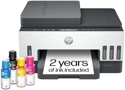 HP Smart -Tank 7301 Wireless All-in-One Cartridge-free Ink Printer, up to 2 years of ink included, mobile print, scan, copy, automatic document feeder (28B70A), Gray