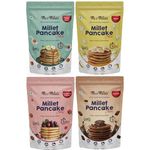 Me & Millets Pancake - Assorted Pack of 4 (Flavor Caramel and Vanilla, Banana Flavour, Raspberry Flavour, Chocolate Flavour) - 150g Each