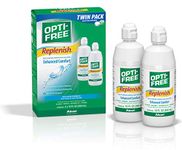 Opti-Free Replenish Multi-Purpose Disinfecting Solution with Lens Case, Twin Pack, 10-Ounces Each