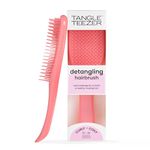 Tangle Teezer Ultimate Detangler Naturally Curly Hair Brush, Dry & Wet Hairbrush, Reduces Frizz & Breakage, for 3C to 4C Curly Hair Types, Pink Salmon