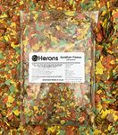 HERONS Goldfish Flakes - Premium, Multi-vitamin Flake Fish Food for all Goldfish, No Generic Fish Meal, With Omega-3 and 6 and Wide Variety of Amino Acids, High Vitamin C - 100 Grams