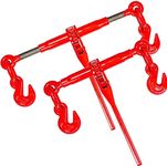 2Pack Chain Binder 3/8"-1/2",Working Load Limit with 9200LBS,Load Binder G70 Hooks, Adjustable Length, Ratchet Chain Binder