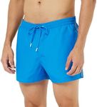 Calvin Klein Men's Swimming Shorts Drawstring Short, Blue (Nimbus Cloud), X-Large