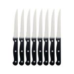 ZYBUX - Steak Knives Set of 8 - Dishwasher Safe Steak Knives Stainless Steak Knife Serrated - Dinner Knives