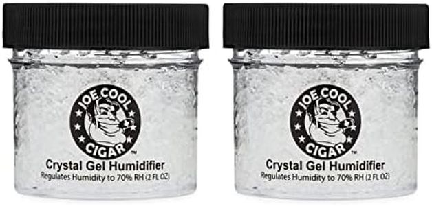 Joe Cool Cigar Crystal Gel Humidifier for Cigar Humidors (2 oz Jars) - 2 Pack