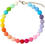 Daovace Pearl Collar Beaded Dog Col