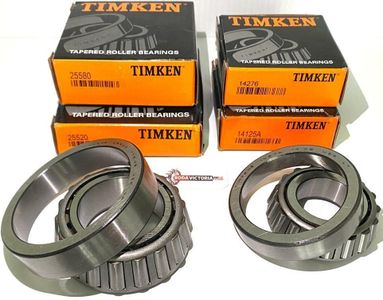 TIMKEN 25580 25520 14125A 14276 Bearing Replacement Set for 7000-lb Trailer Axle