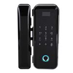 Diyeeni Fingerprint Lock Host,Glass Door Smart Fingerprint Password Lock Remote Access Control System Door Lock for Home Office Glass