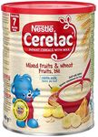 Nestle Cerelac Infant Cereal with Milk from 8 Months Mixed Fruits & Wheat - 14 oz