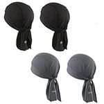 Tough Headwear Skull Caps - Head Wraps for Men - Summer Mens Dreads Do Rag - Cooling Helmet Liners - Hard Hat Liner, Du Rag - Workout, Cycling, Motorcycle Pirate Bandana