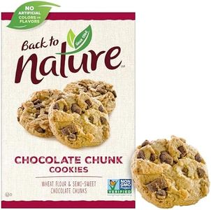 Back to Nature Chocolate Chunk Cookies - Dairy Free, Non-GMO, Made with Wheat Flour, Delicious & Quality Snacks, 9.5 Ounce