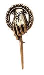 GOT Antique Gold Tone Hand Of The King Brooch by Graceful Goods