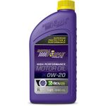 Royal Purple 06020-6PK API-Licensed SAE 0W-20 High Performance Synthetic Motor Oil - 1 qt. (Case of 6)