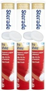 Denture Cleaning Tablets 30s - Bulk Bundle Daily Denture Cleaning Tablets (Pro White (Pack of 3 Total 90 Tablets))