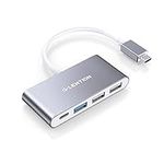 LENTION 4-in-1 USB-C Hub with 100W PD Charging, USB 3.0, USB 2.0 Compatible 2023-2016 MacBook Pro 13/14/15/16, New Mac Air/Surface, ChromeBook, More, Adapter (C13, Space Gray)