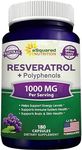 aSquared Nutrition Natural Resveratrol with Red Wine Extract - 180 Capsules - Trans Resveratrol Antioxidant Supplement Pills for Pure Heart Health - Extra Strength Trans-Resveratrol