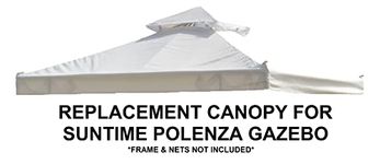 SunTime Replacement Roof Canopy 2.5m Polenza Gazebo Cream
