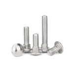 5x M8 x 20mm Cup Square Carriage Bolts, A2 Stainless Steel Coach Screws with Dome Mushroom Heads. Durable, Corrosion-Resistant Fasteners For Wood, Metal, And Masonry Applications