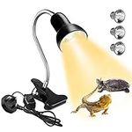 Eilinco Tortoise Heat Lamp, Basking Light for Reptiles, 25W+50W UVA UVB Heat Spotlight for Aquarium Reptile/Lizards/Turtle/Snakes