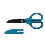 Nakabayashi NH-HF175B Blade Town Seki Scissor Craftsman Supervised Hikigiri Fluorine Coat, Blue