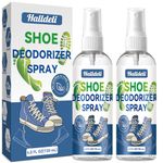 Shoe Deodorizer Spray, 2 Pack Natural Odour Eliminator for Smelly Feet, Shoes and Gym Bags, Foot Deodorant Fights Odour for Men and Women, Natural Shoe Spray Fights Odour and Stink