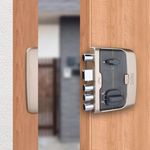 Godrej Rim Lock I Pentabolt Aries 3KS I 5 Bolts I 1CK Deadbolt I for Home Main Door I for Inside Opening Door l Left/Right Handed Doors I 4Keys I 15-Year Warranty I Manual Locking I Vegas Gold Finish