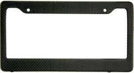 BLVD-LPF OBEY YOUR LUXURY Real 100% Matte Black Carbon Fiber License Plate Frame Tag Cover FF - C With Matching Screw Caps - 1 Frame