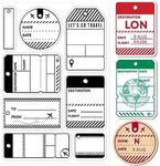 GLOBLELAND Label Ticket Background 