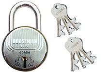 Horseman Steel Finish T-26 7 Levers Main Door Lock with 6 Keys (Silver)