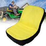 LP92334 Upgrade Large Seat Cover Riding Mower Cushioned Seat up to 18" High for John Deere Mower & Gator | Oxford 300D Fabric, Comfortable, Convenient Pockets, Vent Hole