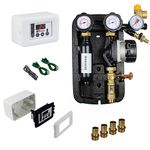 ENVIRON - Solar Station with Pump and Control | High Efficiency Pump Temperature Differential Controller Control DN20 / ¾ Inch Solar System Regulator Pump Group