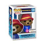 Funko POP! Movies: Paddington - Paddington With Case - Flocked - Paddington Movie - Amazon Exclusive - Collectable Vinyl Figure - Gift Idea - Official Merchandise - Toys for Kids & Adults